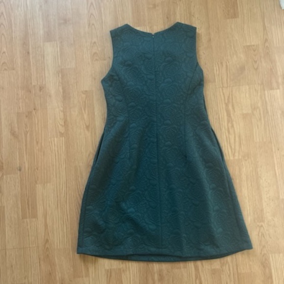 Eliza J Patterned Sleeveless Dress Hunter Green 14 - Picture 4 of 6